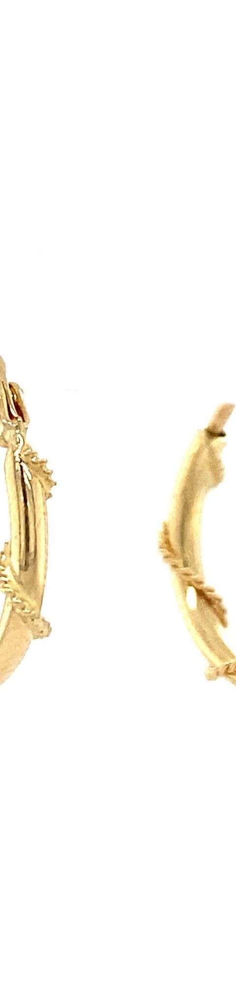 Vintage 14K Gold Hoop Earrings